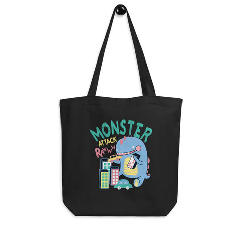 Monster Attack Eco Tote Bag