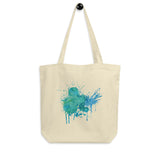 Blue Splat Eco Tote Bag