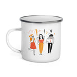 Terrifying People Enamel Mug