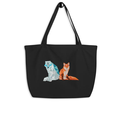 Wolf Fox Organic Tote Bag