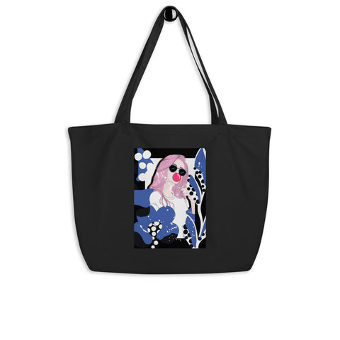 Bubble Gum Girl Organic Tote Bag