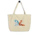 Wolf Fox Organic Tote Bag