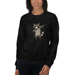 Tupfen Pose Raccoon Sweatshirt