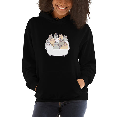 Bathing Cats Hoodie