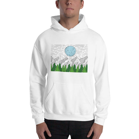 Moon Over Mountains Hoodie