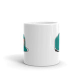 Skull Cap White Glossy Mug