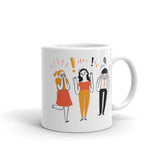 Terrifying People White Glossy Mug