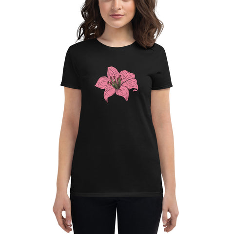 Pink Flower Fit T-Shirt