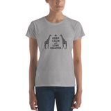 Keep Calm and Love Giraffes Fit T-Shirt