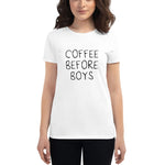 Coffee Before Boys Fit T-Shirt