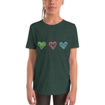 3 hearts Youth Tee