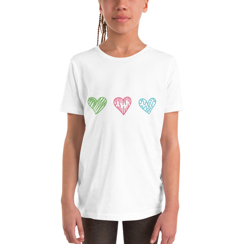 3 hearts Youth Tee